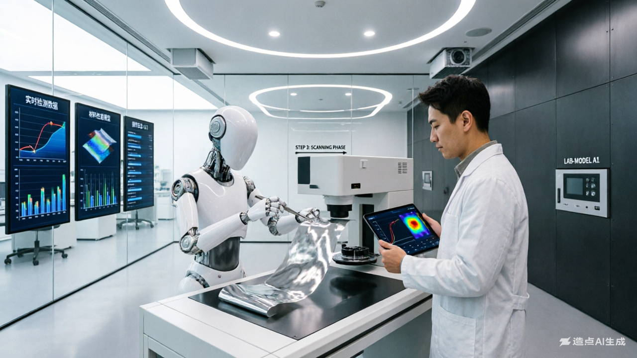 AI如何让材料检测“自己动手”？